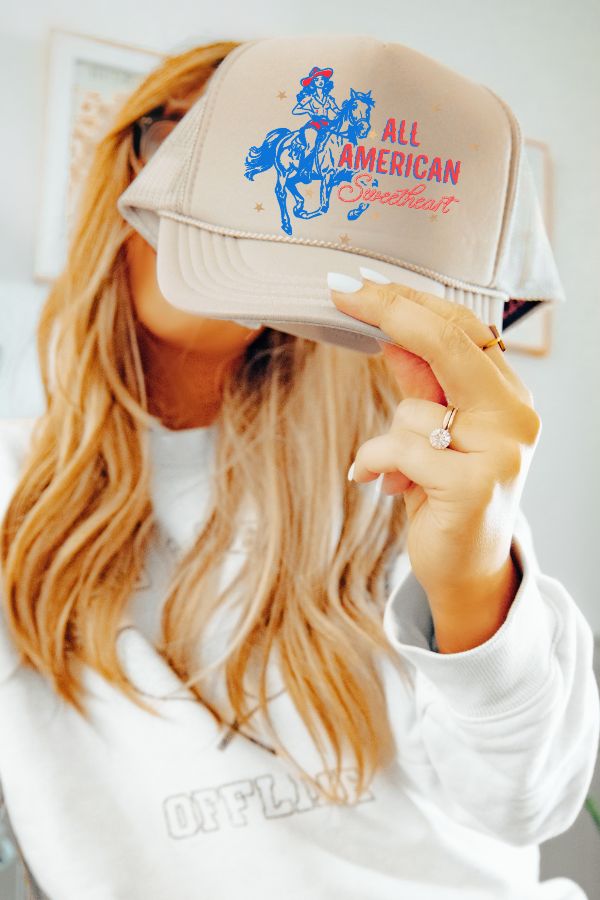 All American Sweetheart Trucker Hat