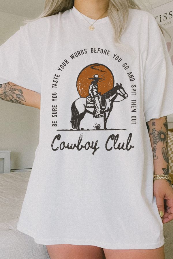COWBOY CLUB COMFORT COLORS T-SHIRT