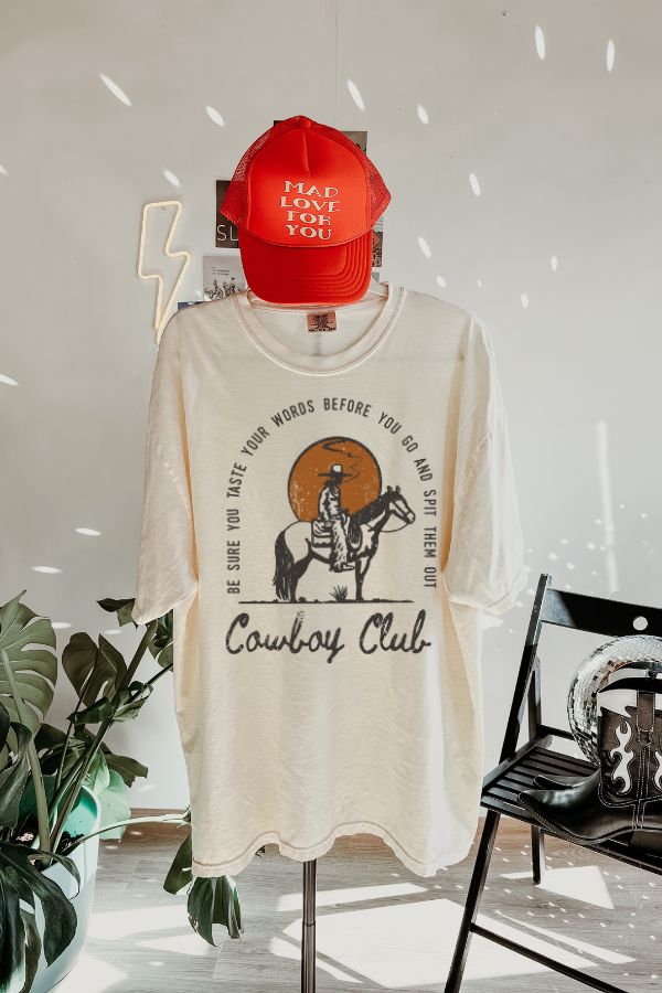 COWBOY CLUB COMFORT COLORS T-SHIRT