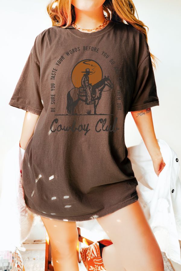 COWBOY CLUB COMFORT COLORS T-SHIRT