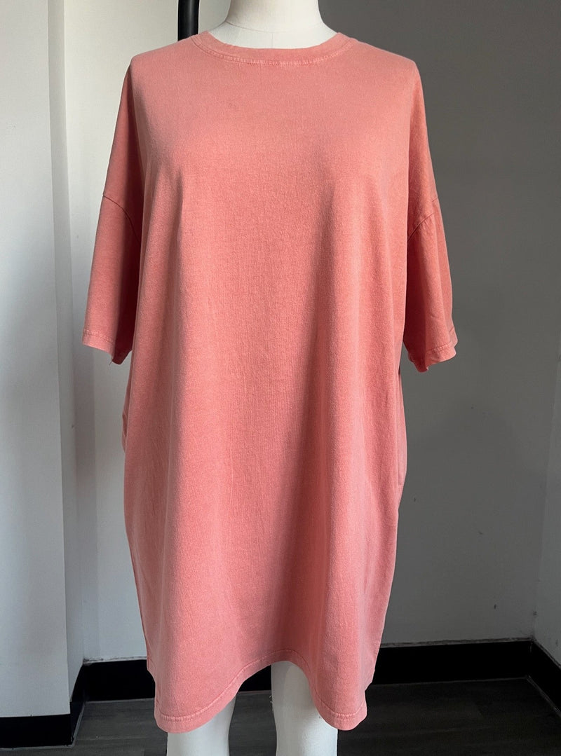 CC90 Peach T-Shirt Dress 3sm/med 3 lg/xl 24.50X6=147.00