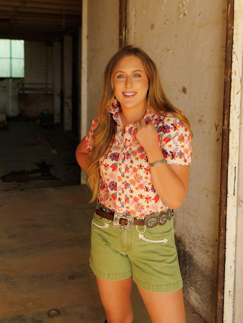 Olive Smiley Shorts HH8400