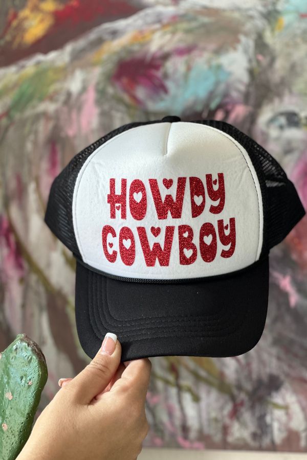 HOWDY COWBOY TRUCKER HAT