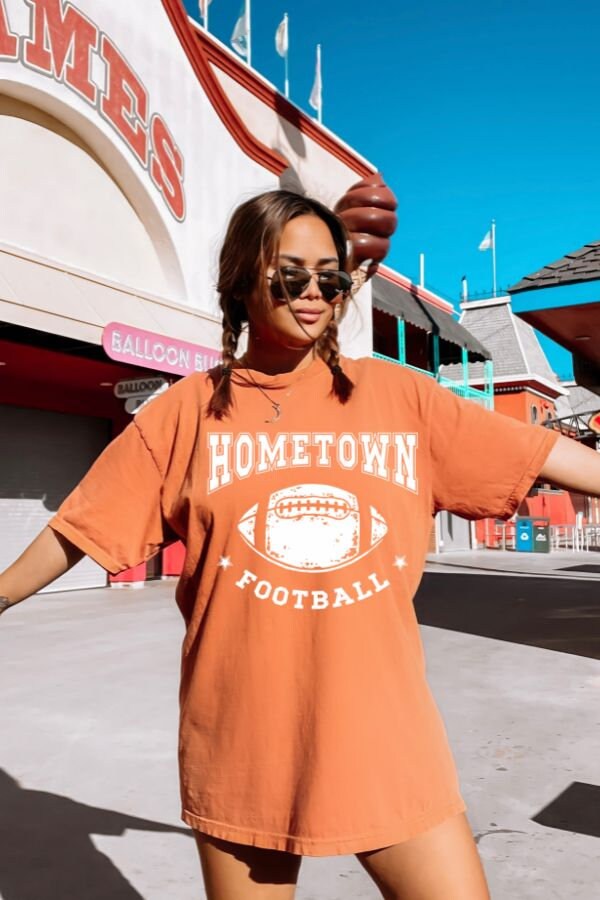 Football Game Day Shirt, Football T-Shirt, Football Shirt For Women, Sports Mom Shirt, Game Day Shirt, Family Footbal Shirt, Comfort Colors®