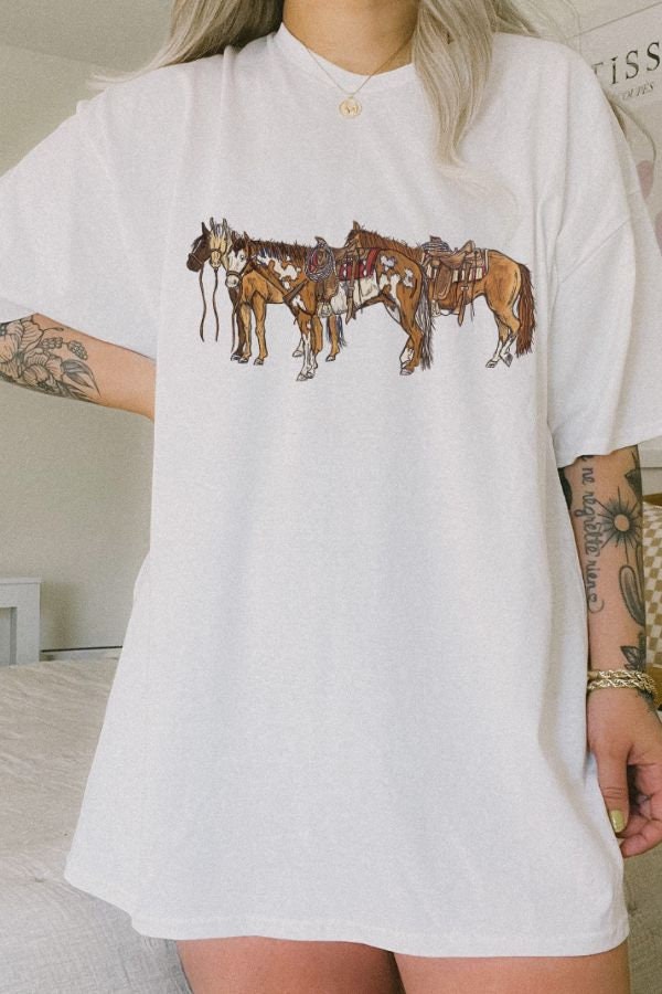 トップス Shury labyrins Kirakira Horse Tshirt 71-kCnne2xL.jpg