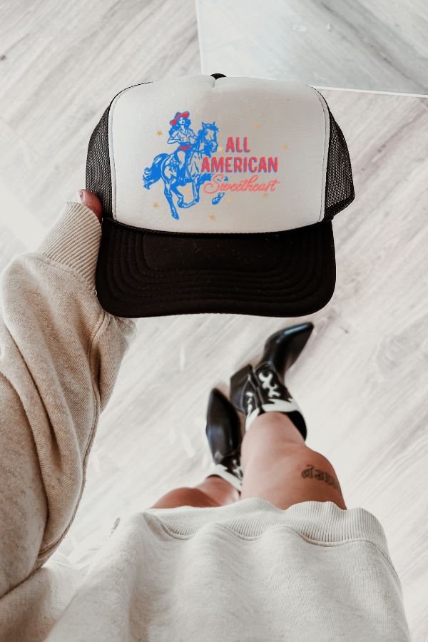 All American Sweetheart Trucker Hat