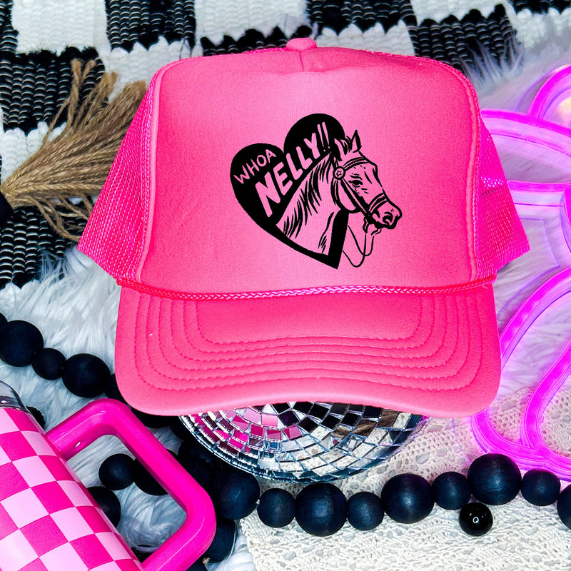 Whoa Nelly Trucker Hat, Western Trucker Hat, Horse Trucker Hat, Cute Trucker Hat, Cowgirl Trucker Hat, Rodeo Trucker Hat, Western Apparel