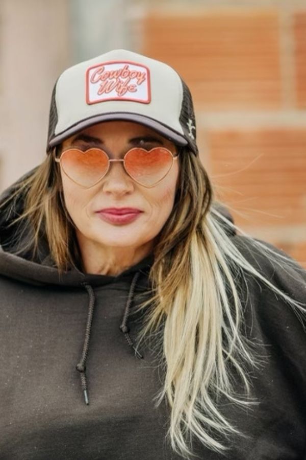 COWBOY WIFE PATCH TWO TONE CAP