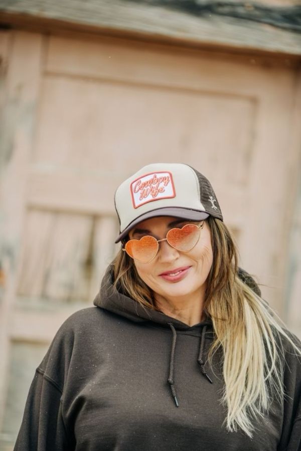 COWBOY WIFE PATCH TWO TONE CAP
