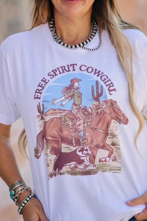 FREE SPIRIT COWGIRL TEE