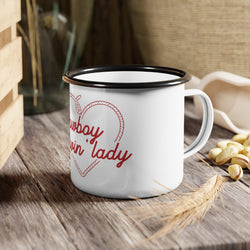 Cowboy lovin lady Enamel Camp Cup
