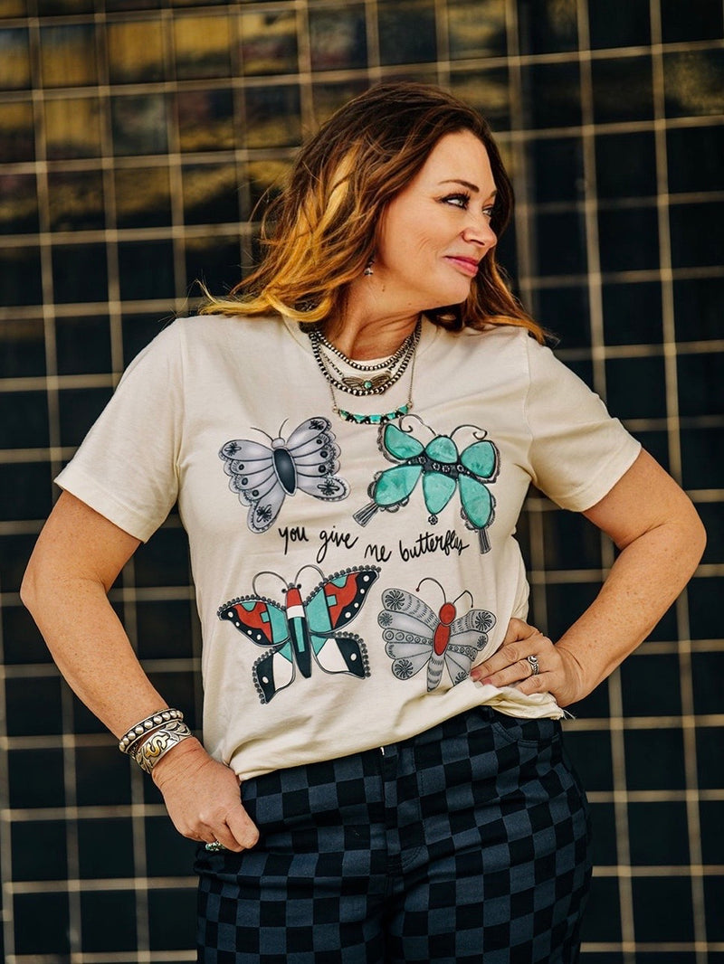 YOU GIVE ME BUTTERFLIES TEE