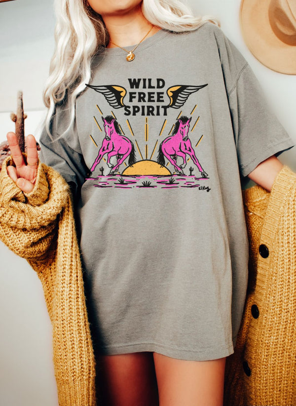 Wild Free Spirit Comfort Colors Tee