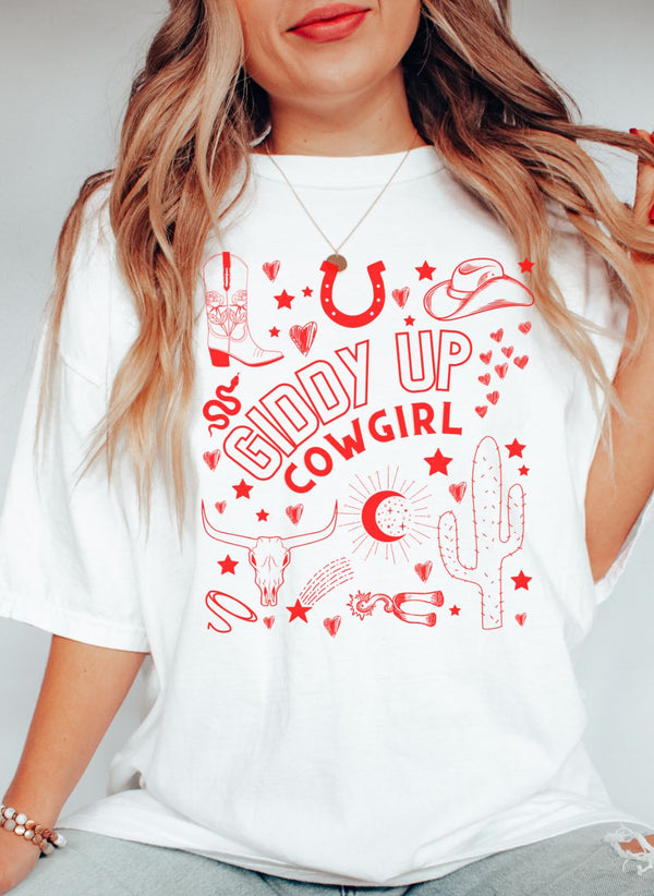 Giddy Up Cowgirl Comfort Colors T-shirt