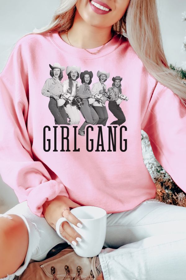 Cowgirl Girl Gang Crewneck Sweatshirt