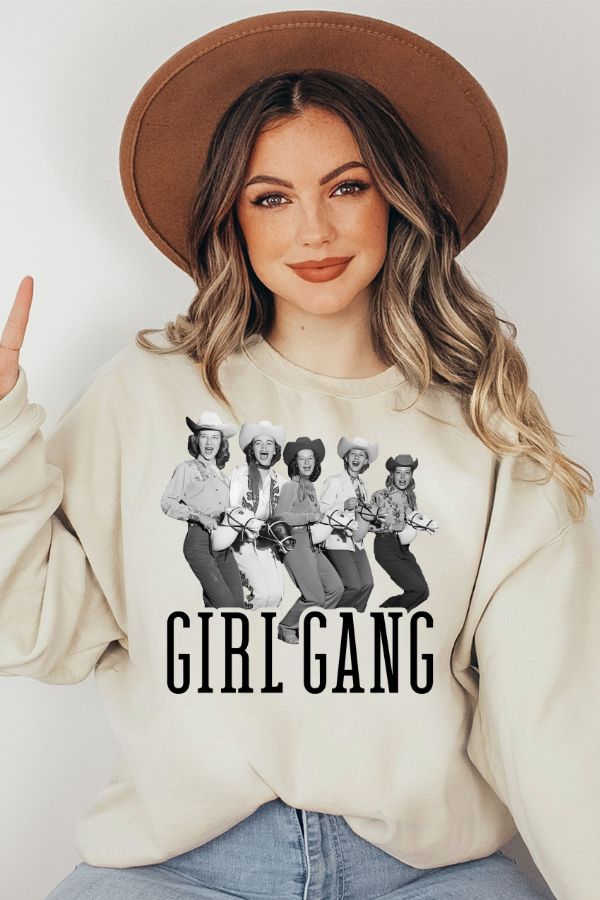 Cowgirl Girl Gang Crewneck Sweatshirt